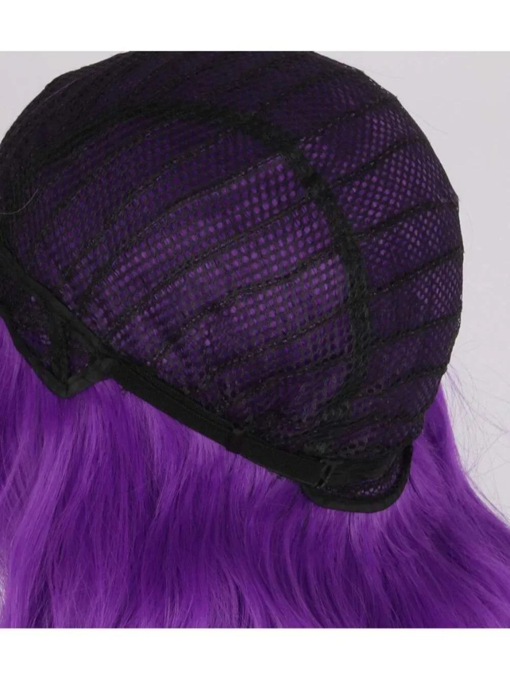 Women's Purple Red Short Cosplay Halloween Costume Wig With Necklace Earrings